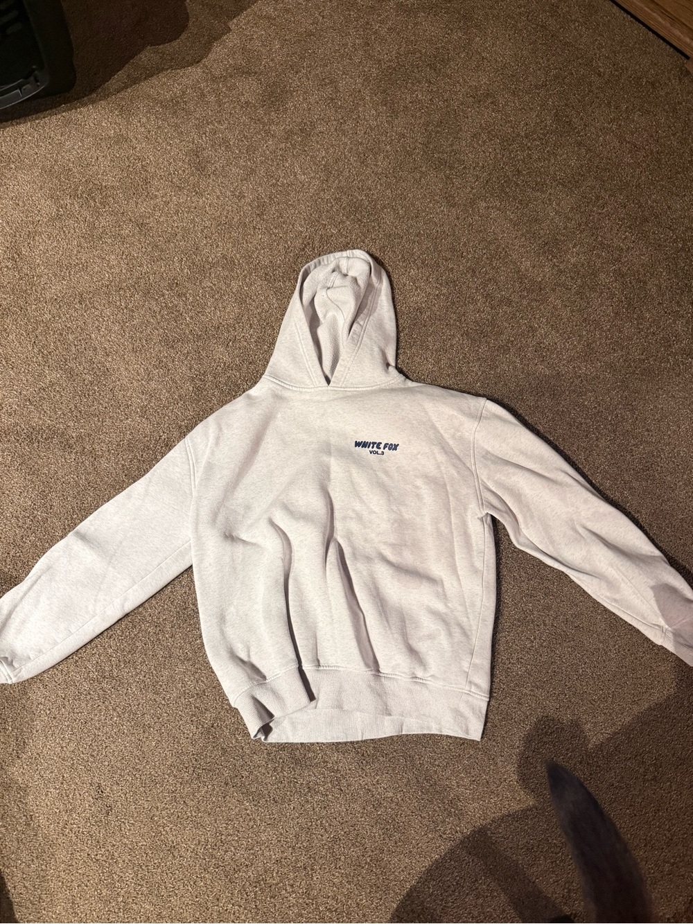 White Fox Boutique Light Gray Hoodie Sweater